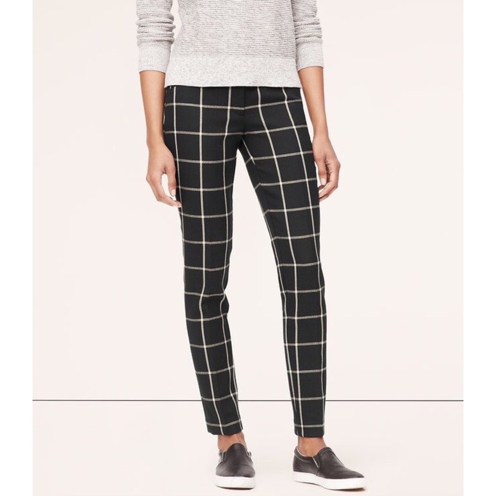 Ann Taylor LOFT - Windowpane Ankle Pants in Marisa